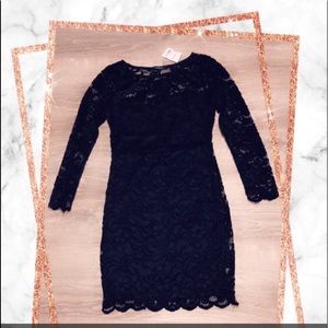 Black lace dress